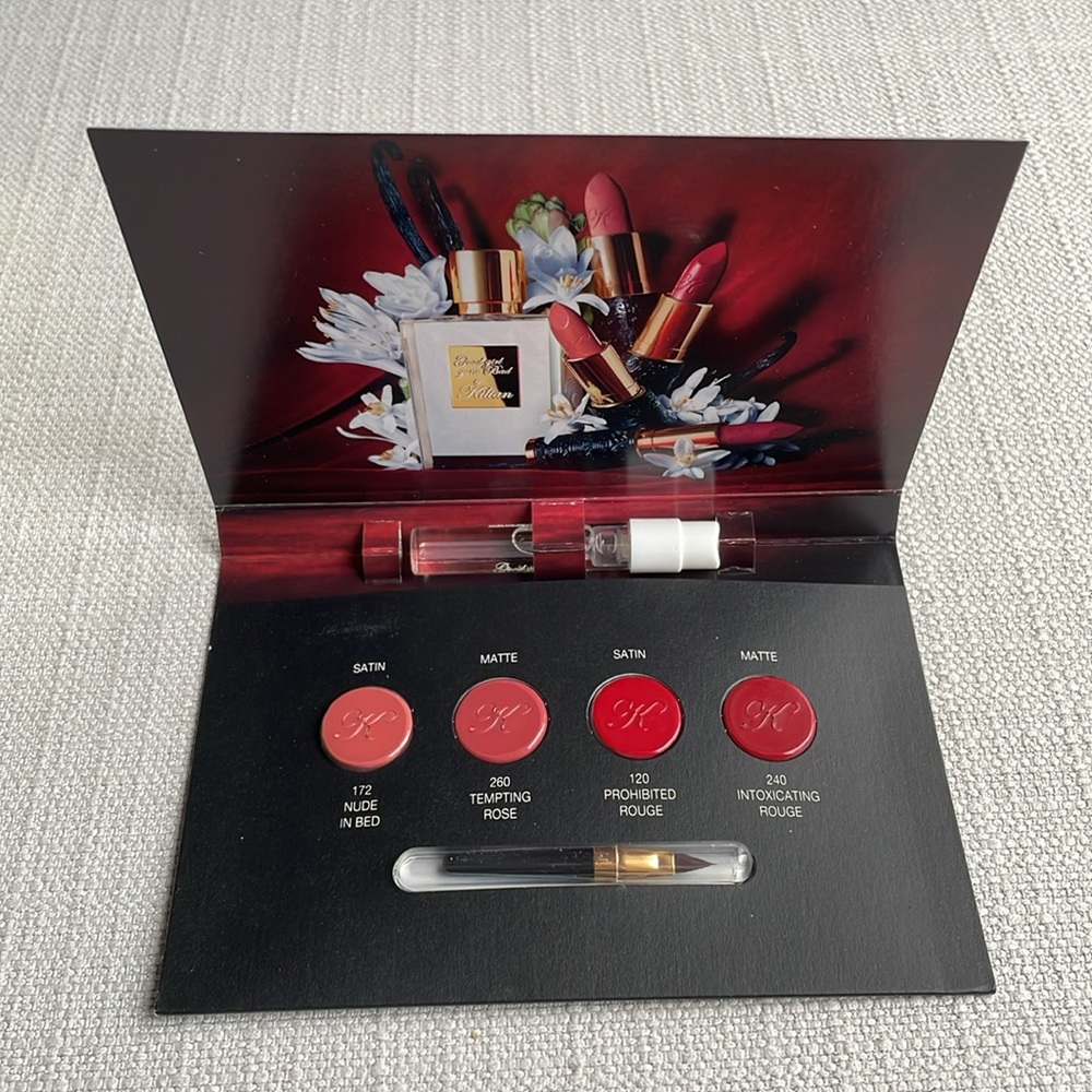 Kilian Good Girl Gone Bad fragrance + Le Rouge Scented Lip Color sample card